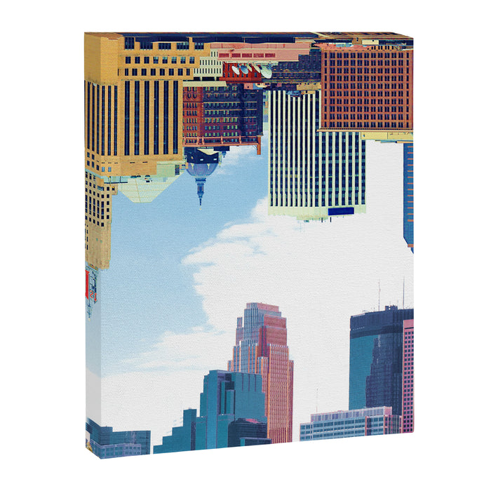 Twin Cities Minneapolis and Saint Paul Canvas Print Gallery Image 1