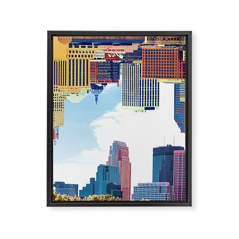 Twin Cities Minneapolis and Saint Paul Framed Canvas Print Gallery Image 8