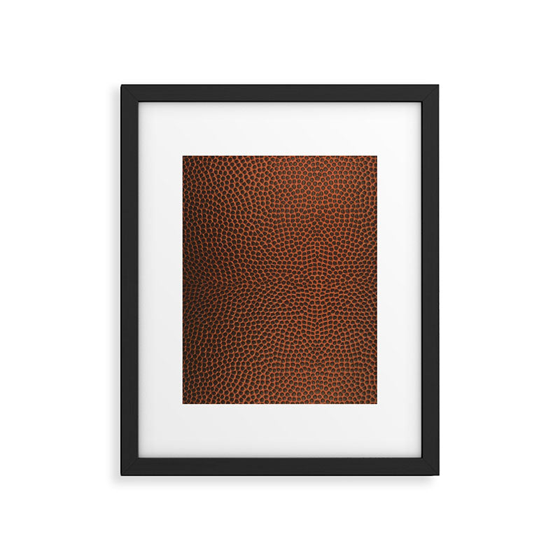 Football / Basketball Leather Texture Skin Framed Art Print Gallery Image 4
