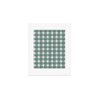 Green, Blue, and Ivory Traditional Plaid Pattern Art Print Gallery Image 1