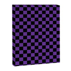 Halloween Purple and Black Checkerboard Pattern SM Canvas Print Gallery Image 6