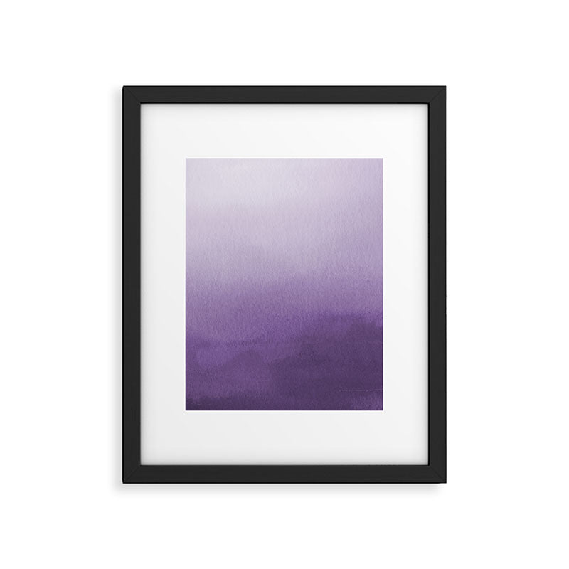 Inspired by Pantone Chive Blossom Purple 18-3634 Watercolor Abstract Art Framed Art Print Gallery Image 4