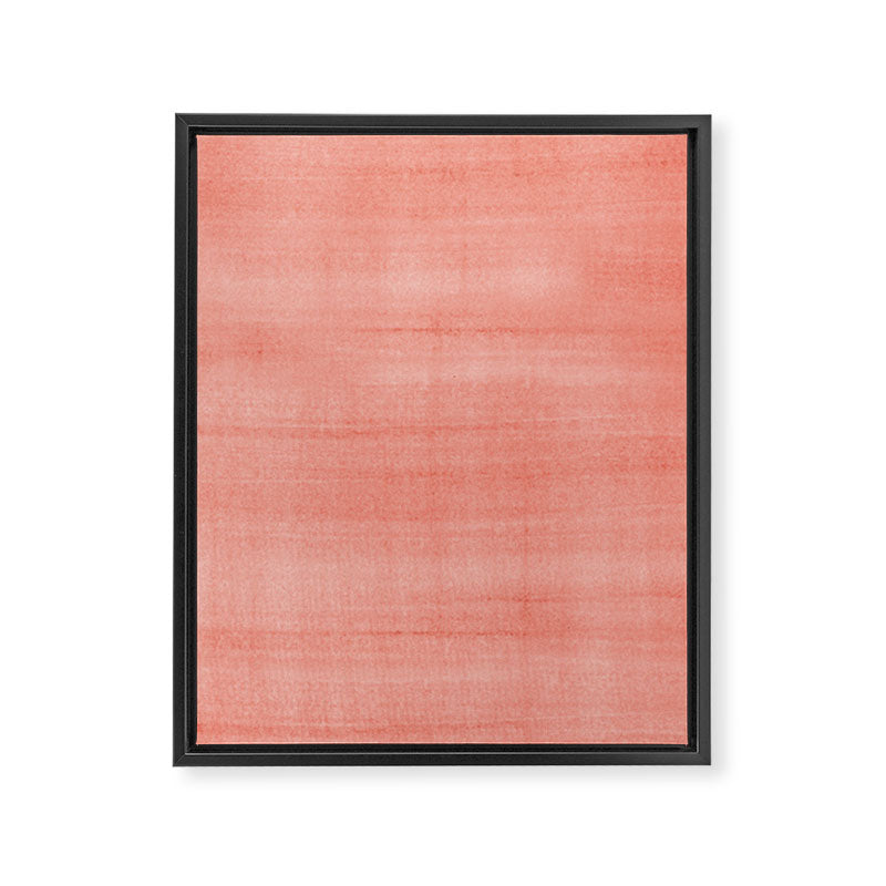 Pantone Living Coral Dry Brush Strokes Texture Framed Canvas Print Gallery Image 6