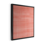Pantone Living Coral Dry Brush Strokes Texture Framed Canvas Print Gallery Image 2