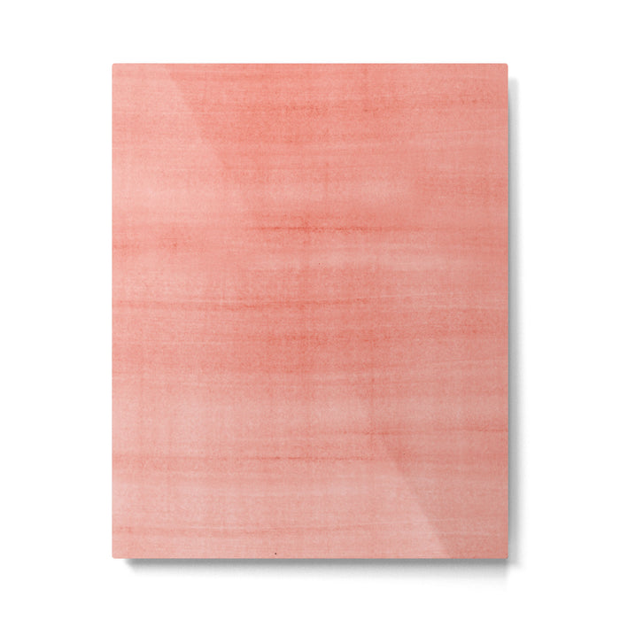 Pantone Living Coral Dry Brush Strokes Texture Metal Print Gallery Image 1