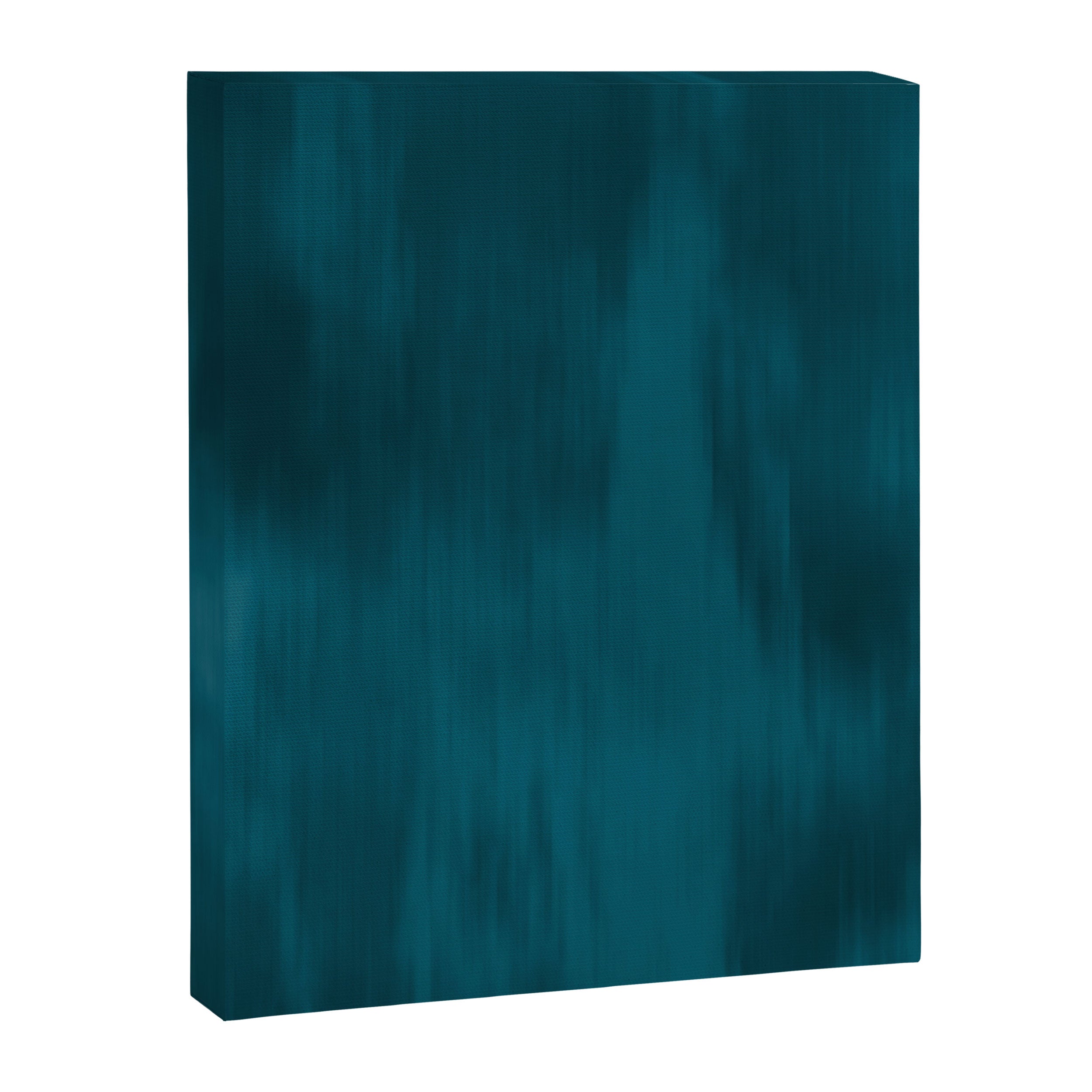 Tropical Dark Teal Inspired by Sherwin Williams 2020 Trending Color Oceanside SW6496 Fusion Water Color Blend Canvas Print Gallery Image 3
