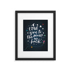 Love you to the moon and back Framed Art Print Gallery Image 5