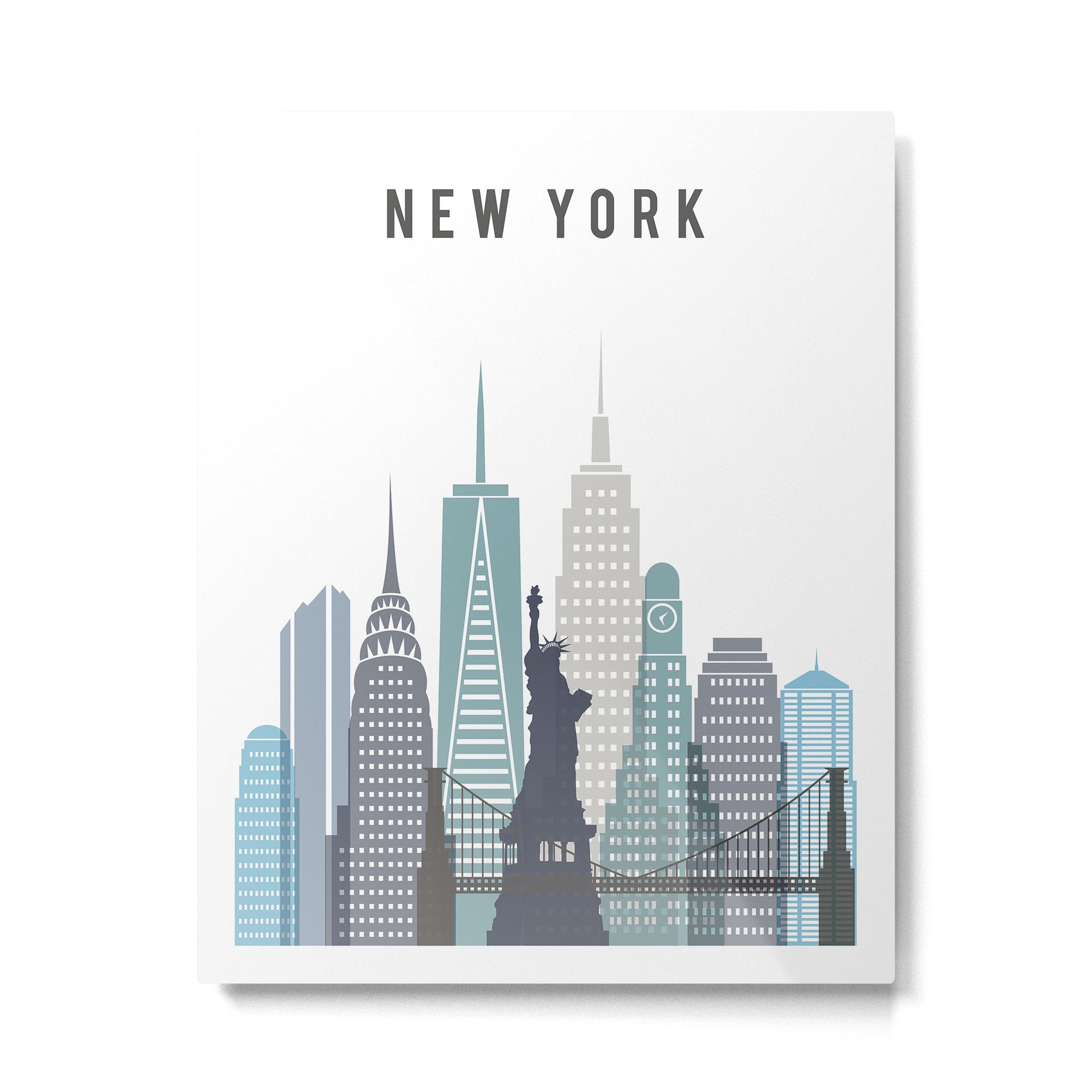 New York City NYC skyline buildings Metal Print Gallery Image 4