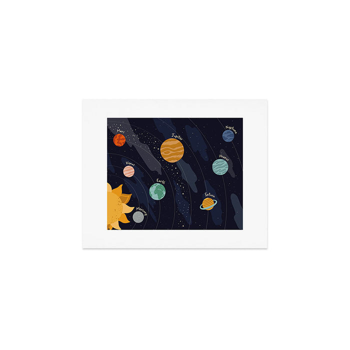 Solar System for Kids Horizontal Art Print Gallery Image 1