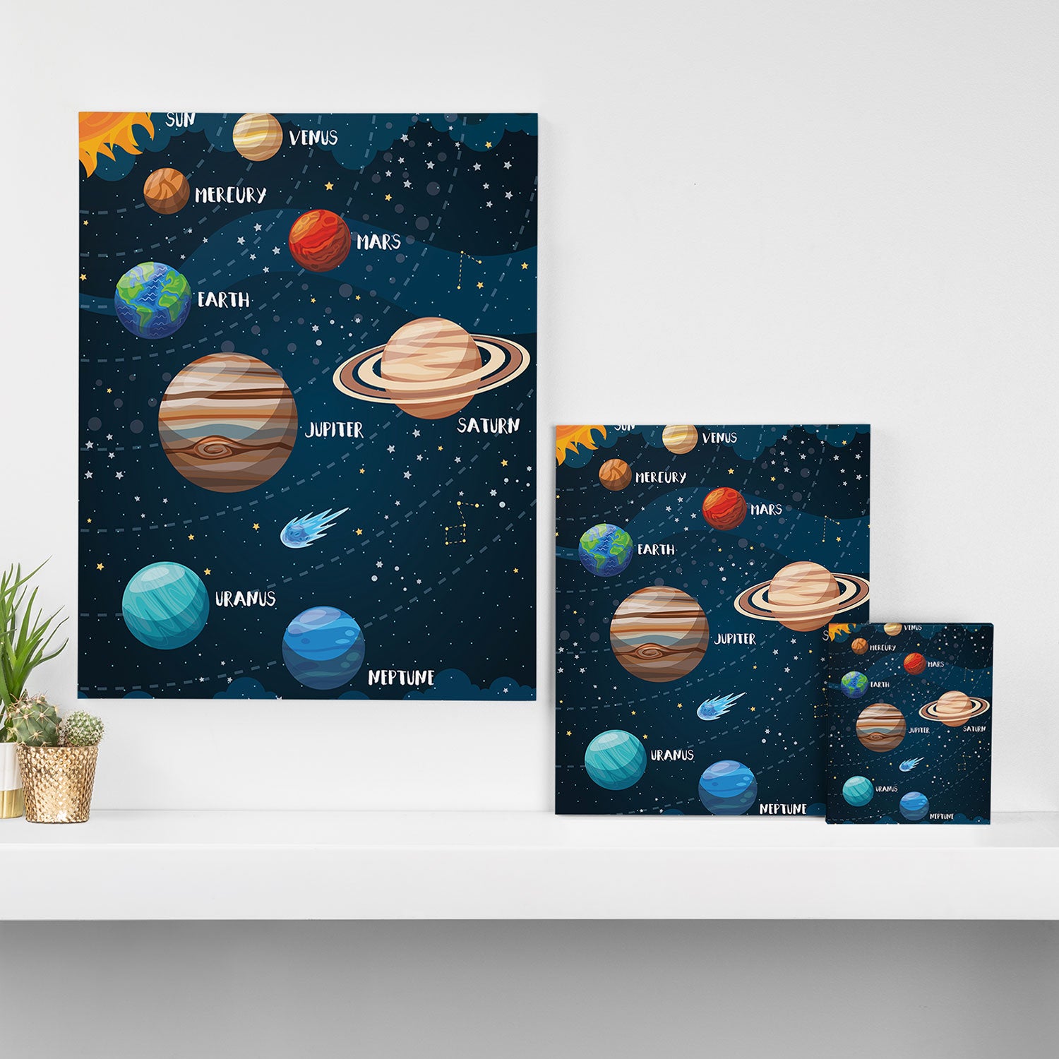 Solar system Canvas Print Gallery Image 3