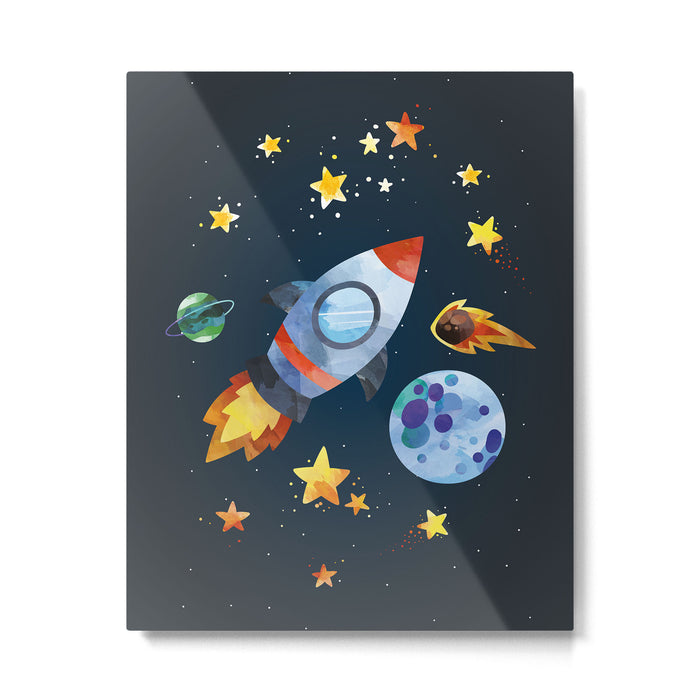 Space rocket Metal Print Gallery Image 1
