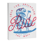 Surfing T-Rex Canvas Print Gallery Image 6