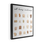 All bums welcome Framed Canvas Print Gallery Image 2
