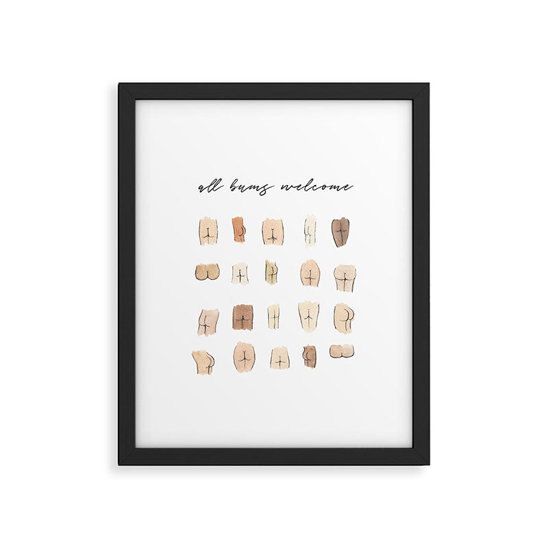 All bums welcome Framed Art Print Gallery Image 5