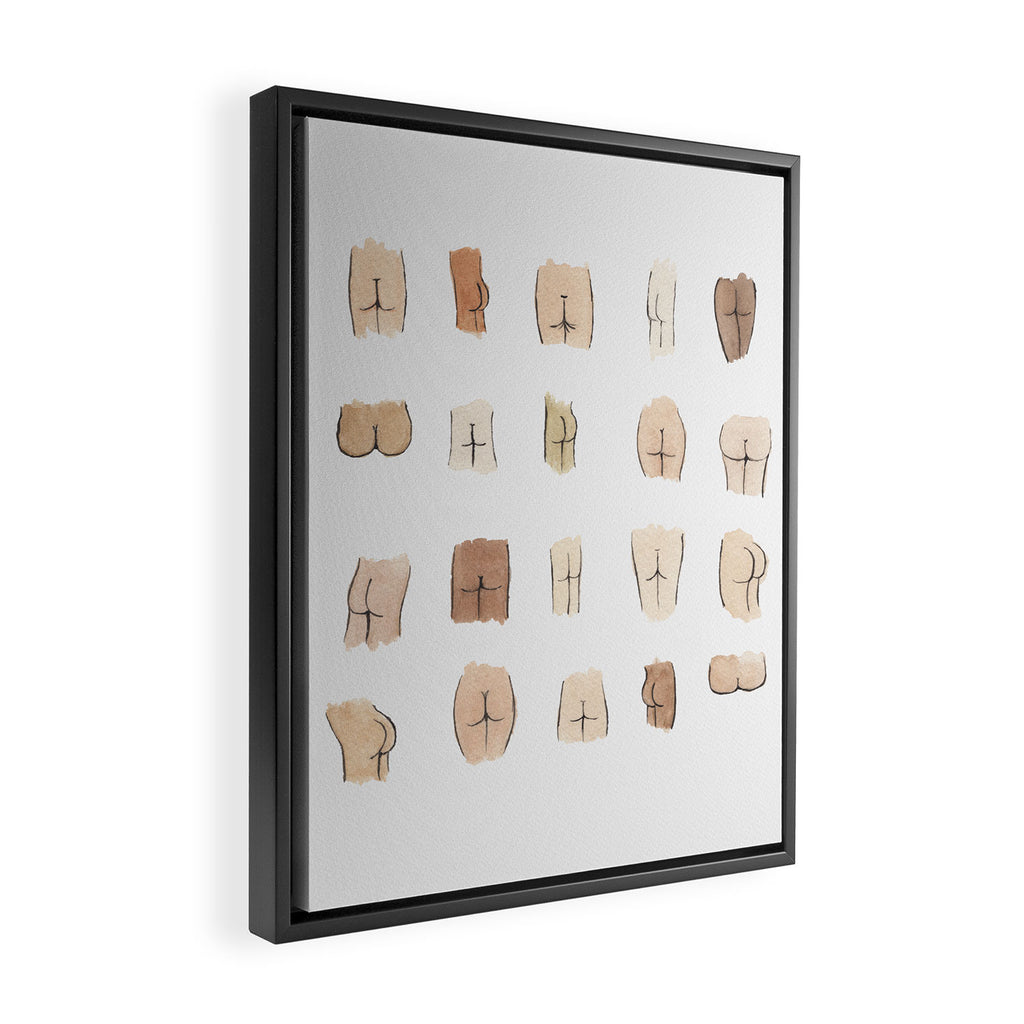 Butts Framed Canvas Print Gallery Image 2