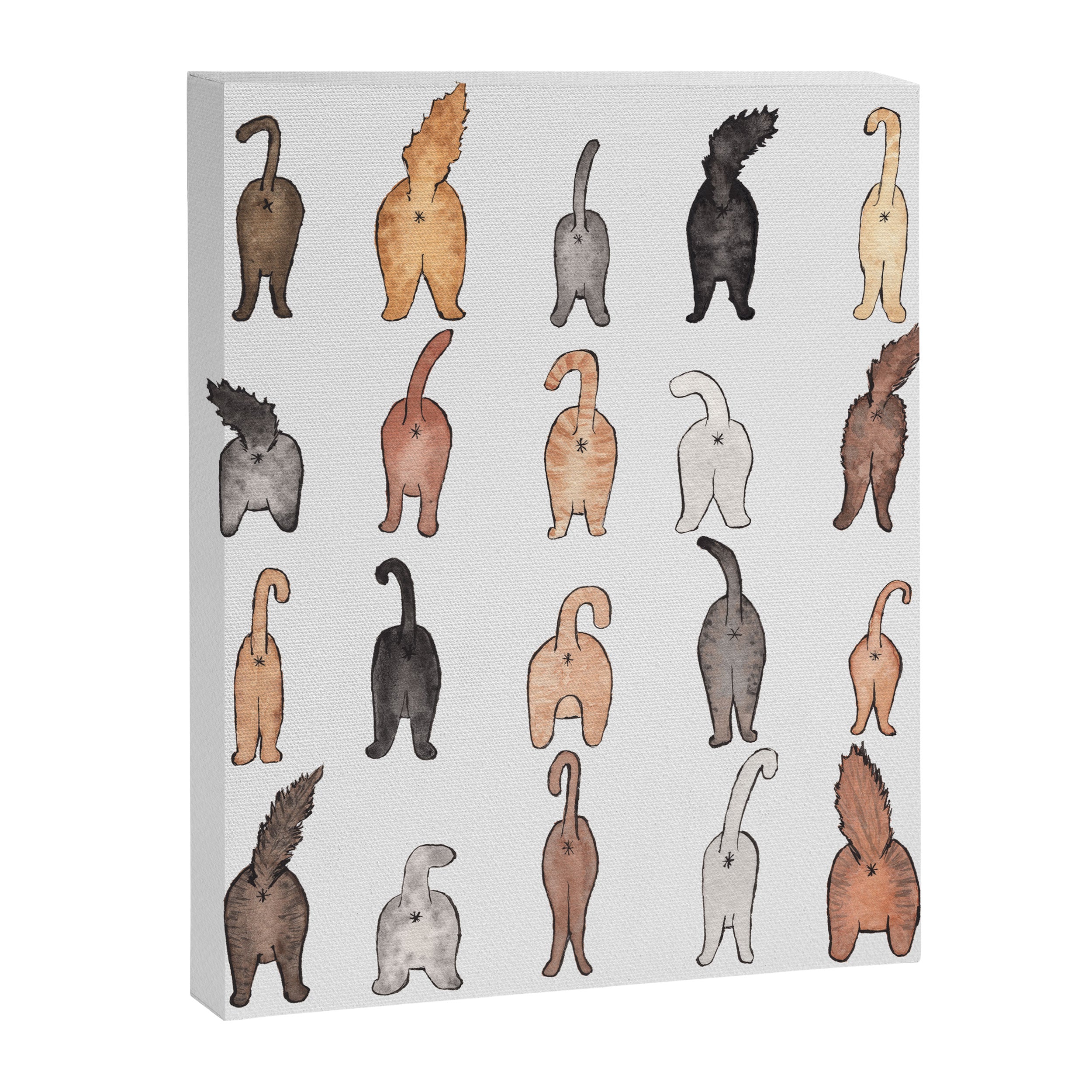 Cat butts Canvas Print Gallery Image 6