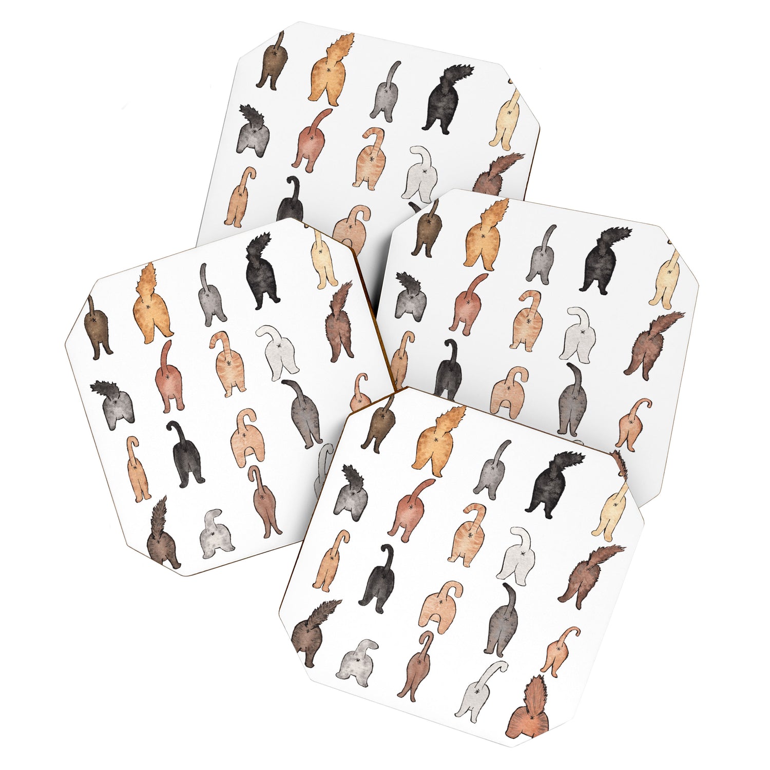 Cat butts Coaster Gallery Image 1