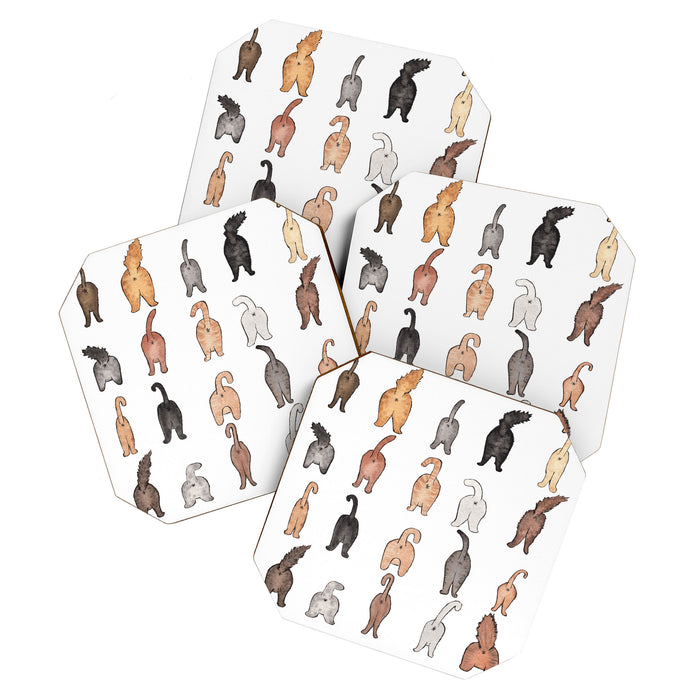 Cat butts Coaster Gallery Image 1