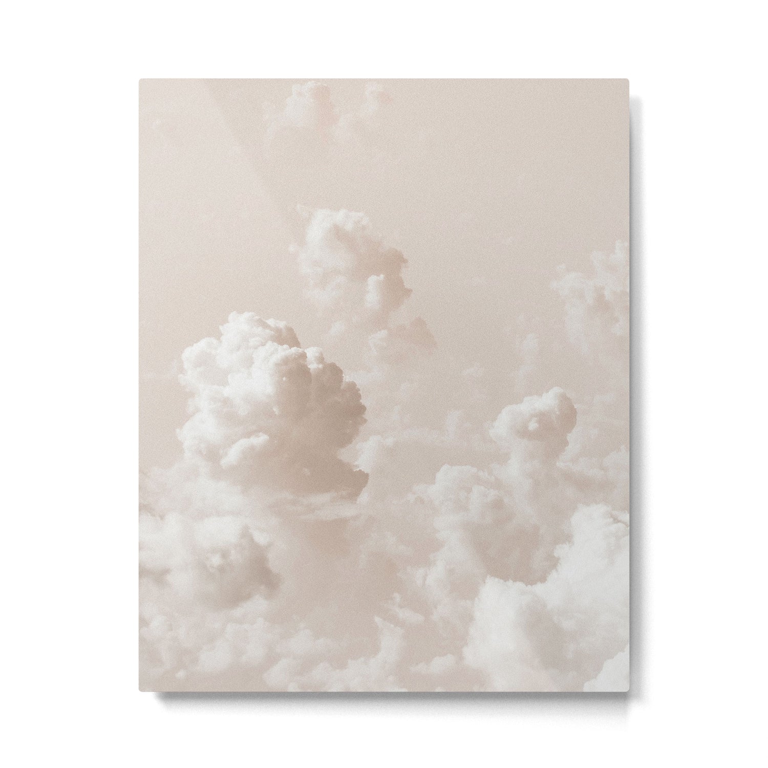 Light Academia Aesthetic white clouds Metal Print Gallery Image 6