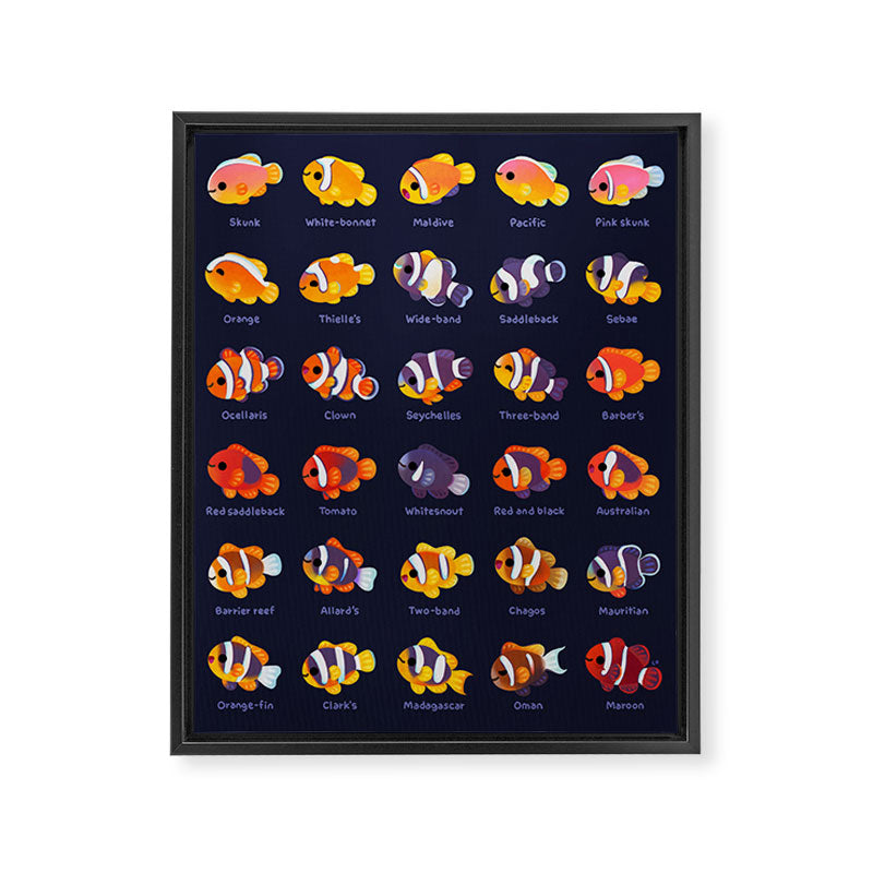 Anemone fish Framed Canvas Print Gallery Image 6