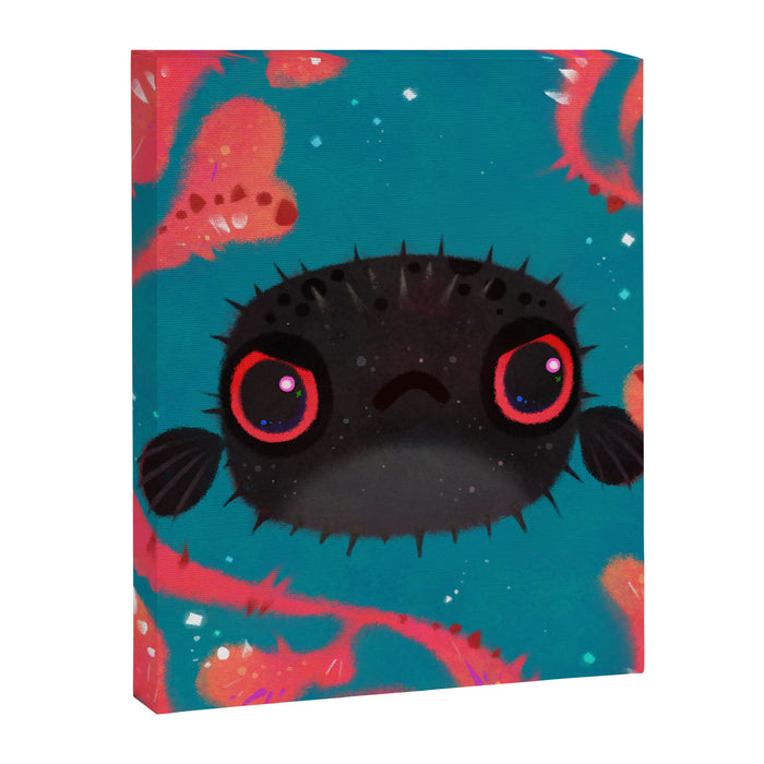Angry puffer Canvas Print Gallery Image 1