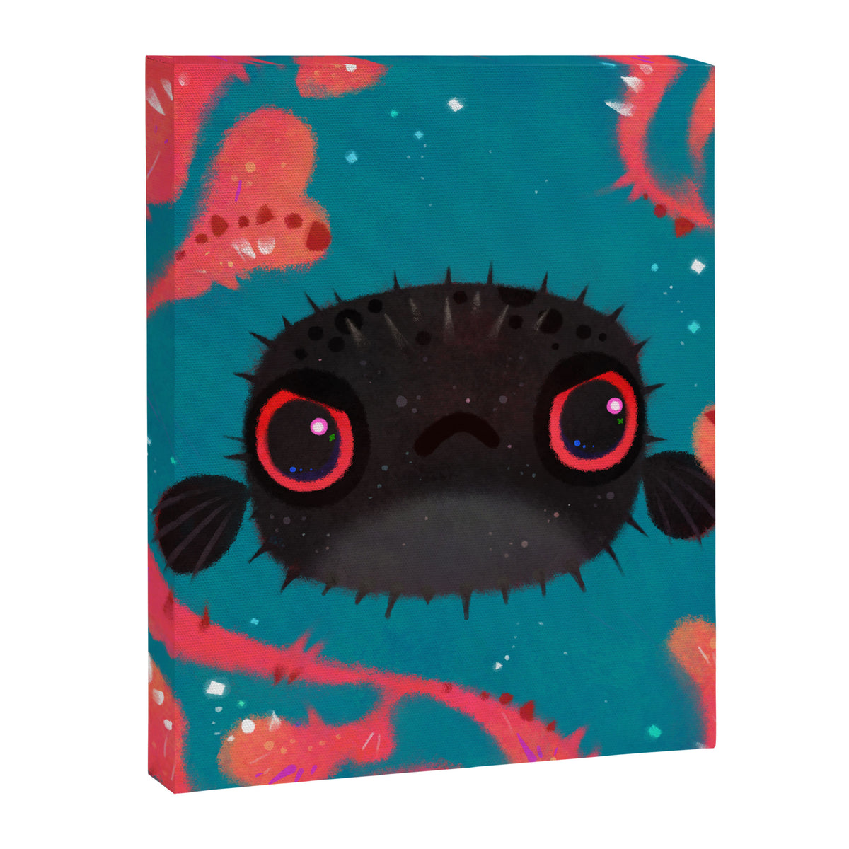 Angry puffer Canvas Print Gallery Image 8