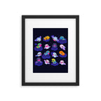Anurognathus in the night sky Framed Art Print Gallery Image 6