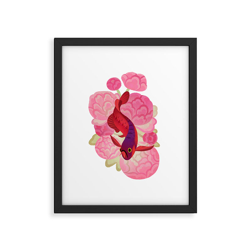 Arowana and peony 2 Framed Art Print Gallery Image 5