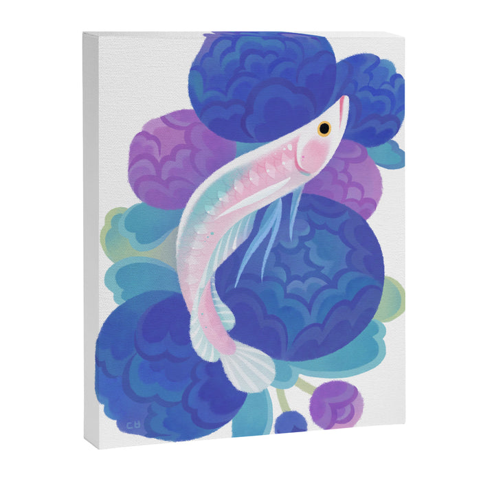 Arowana and peony Canvas Print Gallery Image 1