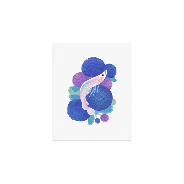 Arowana and peony Art Print Gallery Image 1