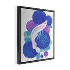 Arowana and peony Framed Canvas Print Gallery Image 2