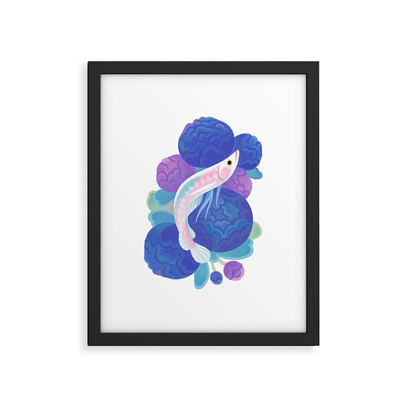 Arowana and peony Framed Art Print Gallery Image 5