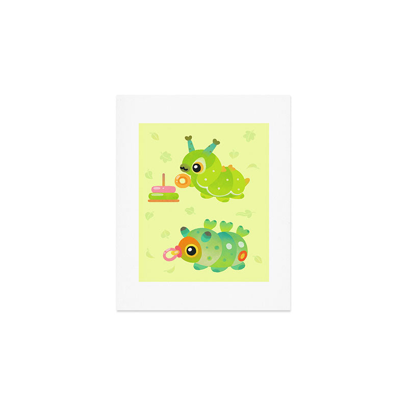 Baby Caterpillar Art Print Gallery Image 1