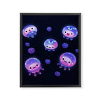 Baby jellyfish Framed Canvas Print Gallery Image 6