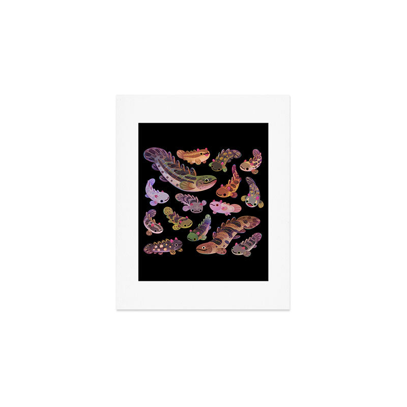 Baby polypterus - dark Art Print Gallery Image 1