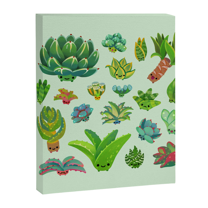 Baby succulent 1 - light Canvas Print Gallery Image 1
