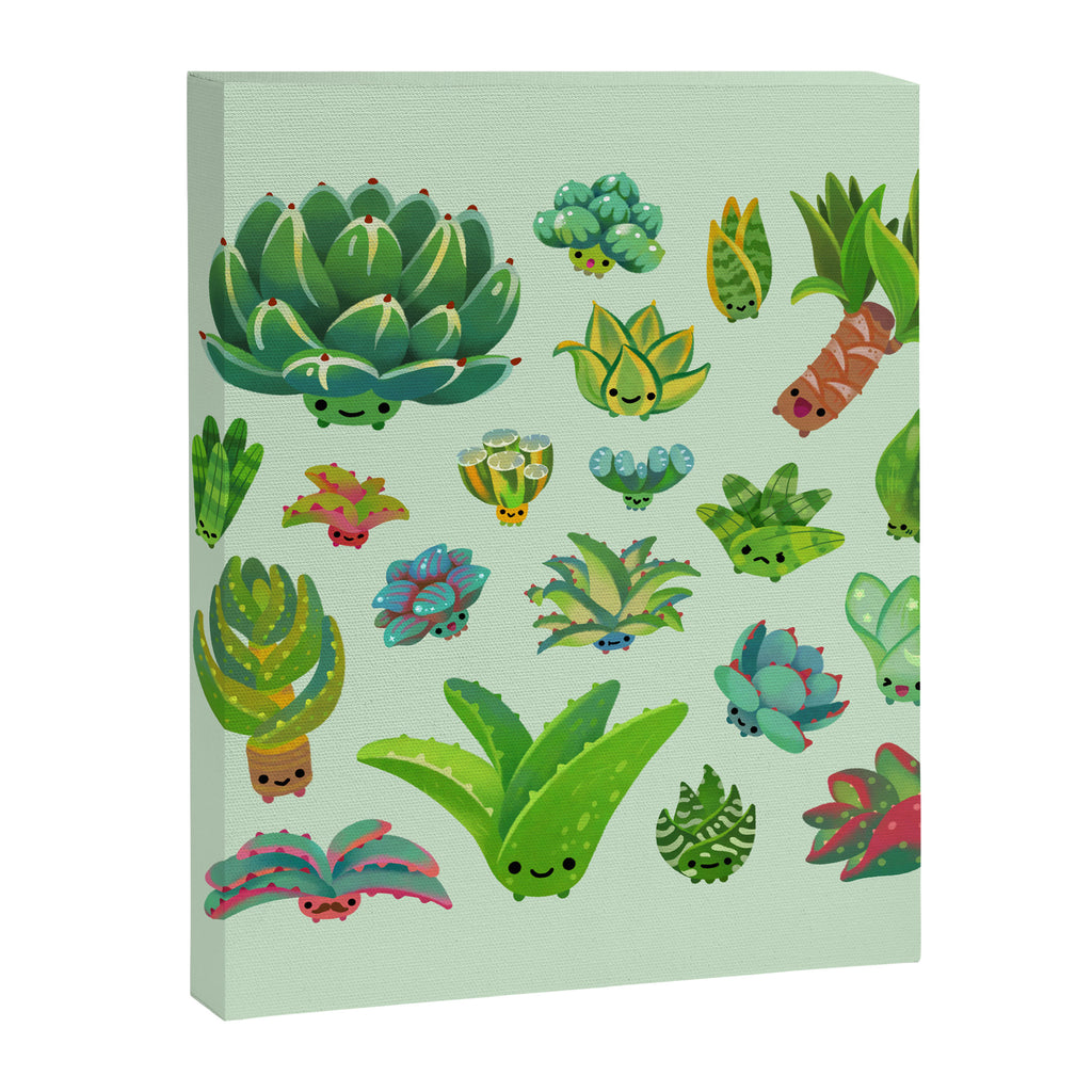 Baby succulent 1 - light Canvas Print Gallery Image 8