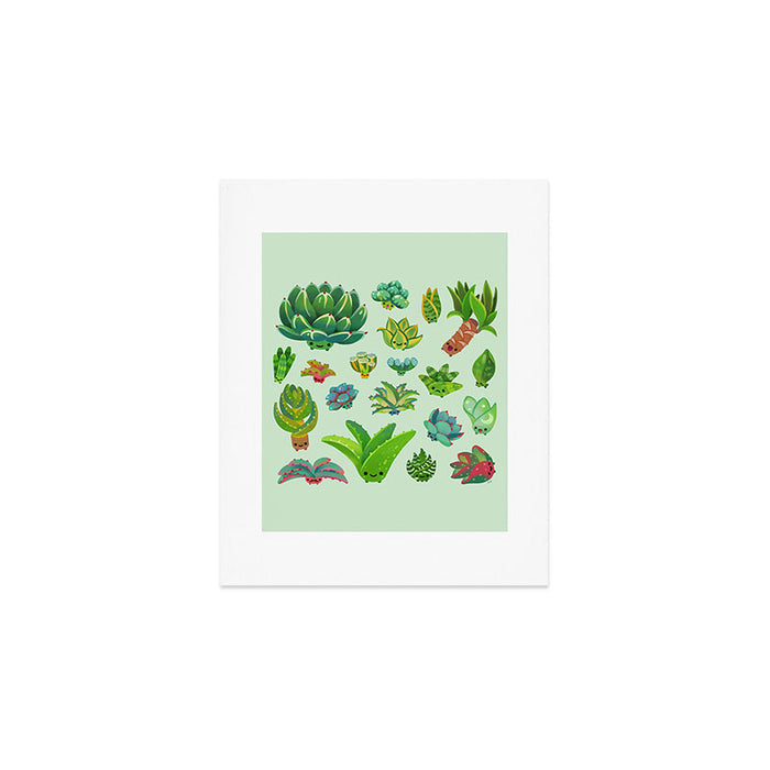 Baby succulent 1 - light Art Print Gallery Image 1