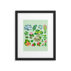 Baby succulent 4 - green Framed Art Print Gallery Image 6