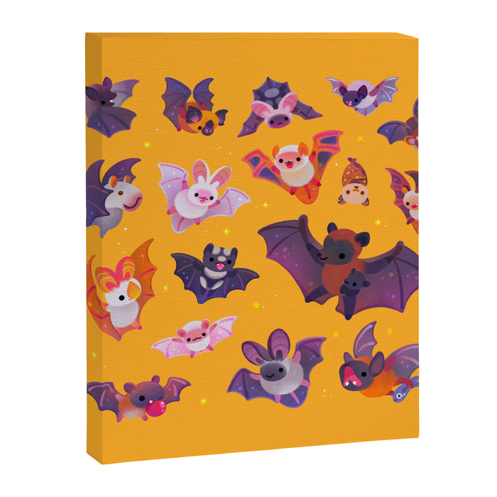 Bat - yellow Canvas Print Gallery Image 1