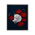 Bettas and Poppies Framed Canvas Print Gallery Image 8