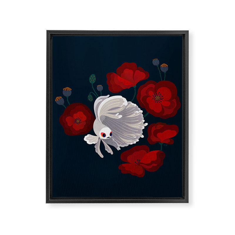 Bettas and Poppies Framed Canvas Print Gallery Image 8