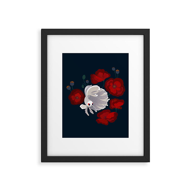 Bettas and Poppies Framed Art Print Gallery Image 6