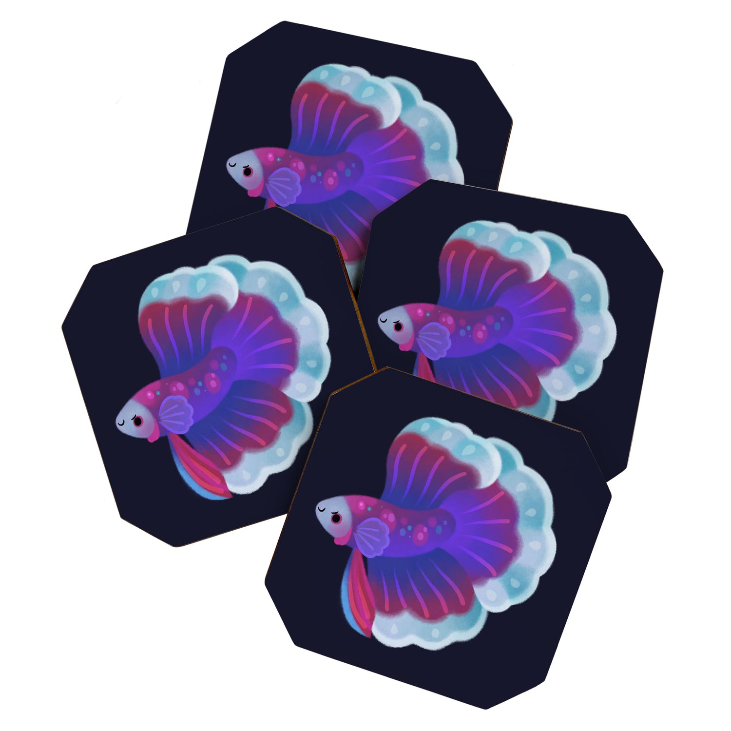 Blue Betta Coaster Gallery Image 1