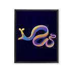 Blue ribbon eel Framed Canvas Print Gallery Image 6