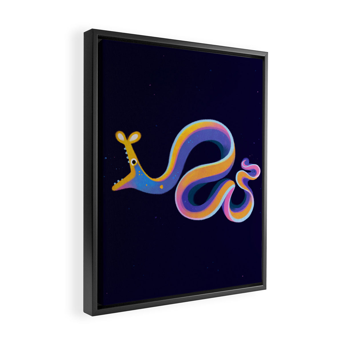 Blue ribbon eel Framed Canvas Print Gallery Image 2