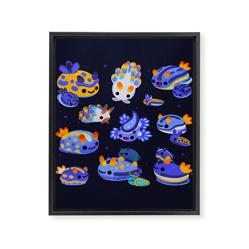 Blue sea slug Framed Canvas Print Gallery Image 8