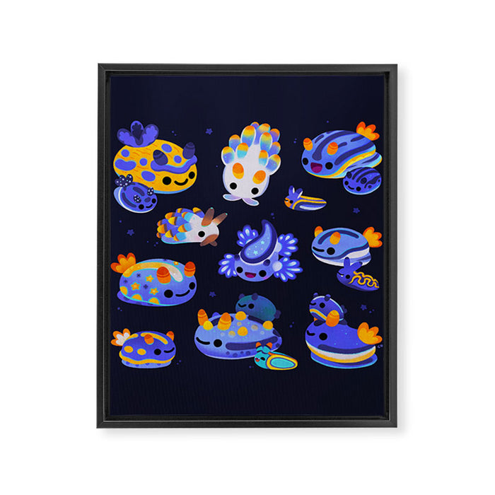 Blue sea slug Framed Canvas Print Gallery Image 1