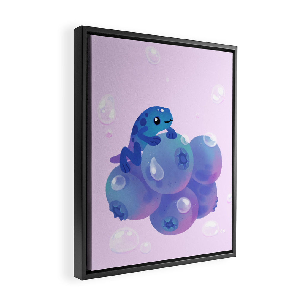 Blueberry poison yogurt 1 Framed Canvas Print Gallery Image 2