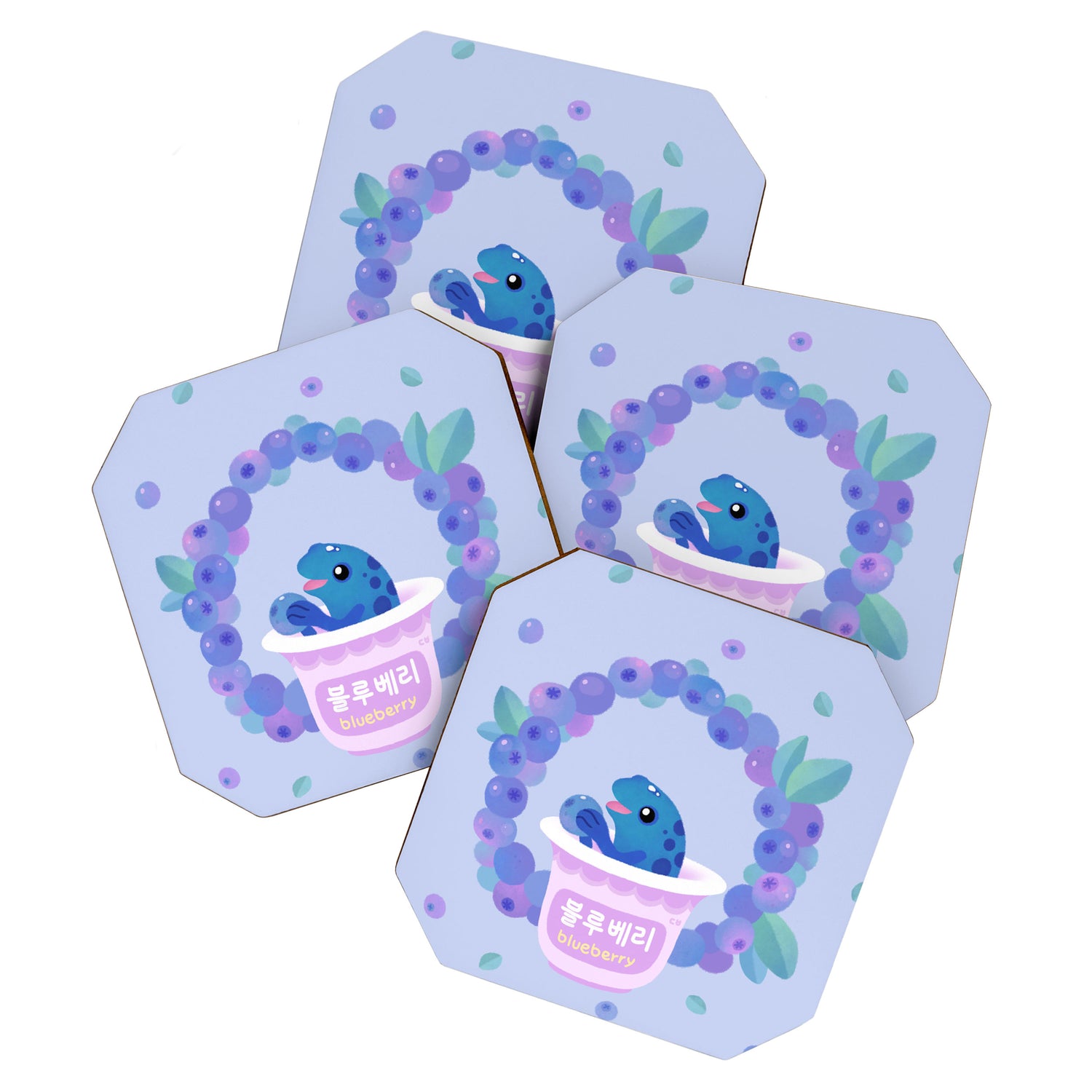 Blueberry poison yogurt 2 Coaster Gallery Image 1